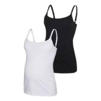Mamma-singlet 2-pk Kerrie Hvit/ Svart