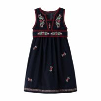Festdrakt / Bunad - Dark Sapphire/ Tibetan Red